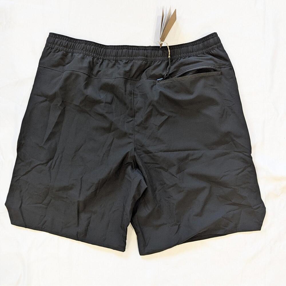 Patagonia Nine Trails Running Shorts 8" Black Men’s XL NWT Zip Pockets - Picture 3 of 10